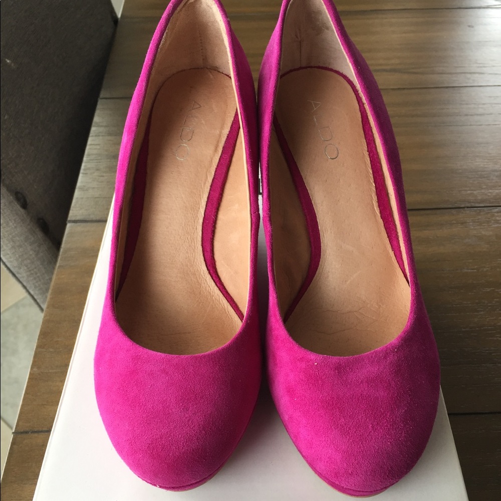 Fusha Pink Aldo Wedges
